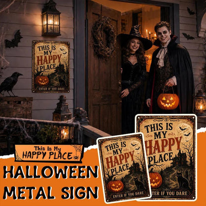 🎃🦇 Welcome to Your Haunted Haven: This Is My Haunted Place Halloween Door Sign