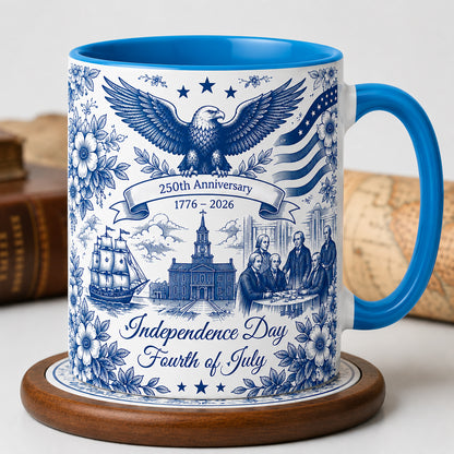 ☕☕Patriotic Semiquincentennial 1776-2026 Mug - 250 Years Anniversary Accent Mug