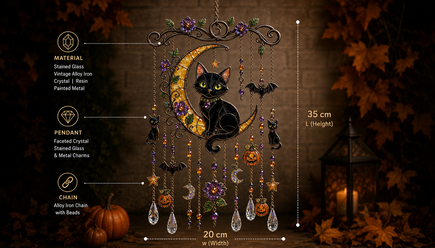 Halloween Suncatcher Wind Chime