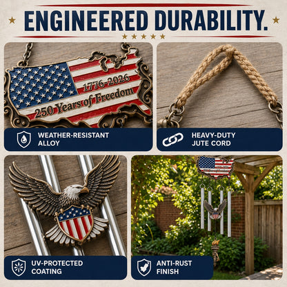 🎐🎐🇺🇸 250 Anniversary Freedom Memorial Wind Chime