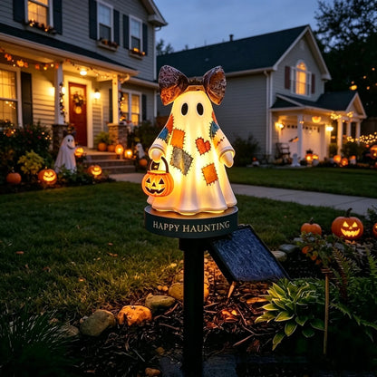 🔥🔥TODAY'S SPECIAL OFFER-50% OFF 🔥Lighted Vintage Patchwork Ghost Solar Garden Light