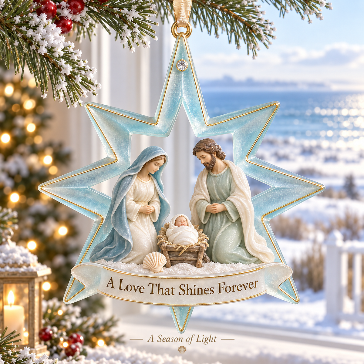 🎅🎅2026 Christmas Gift 50% Off--Coastal Holy Night: The Birth of Love | Nativity by the Sea