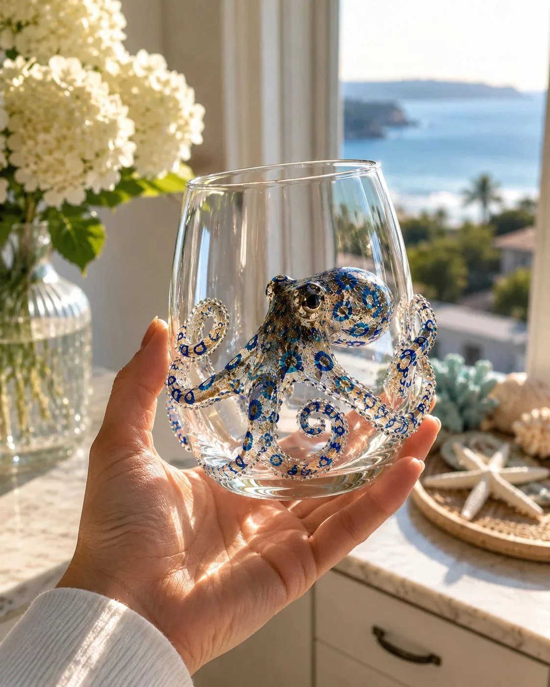 🎁The Perfect Beach House Gift 🌊3D Ocean Animal Artisan Glassware Collection