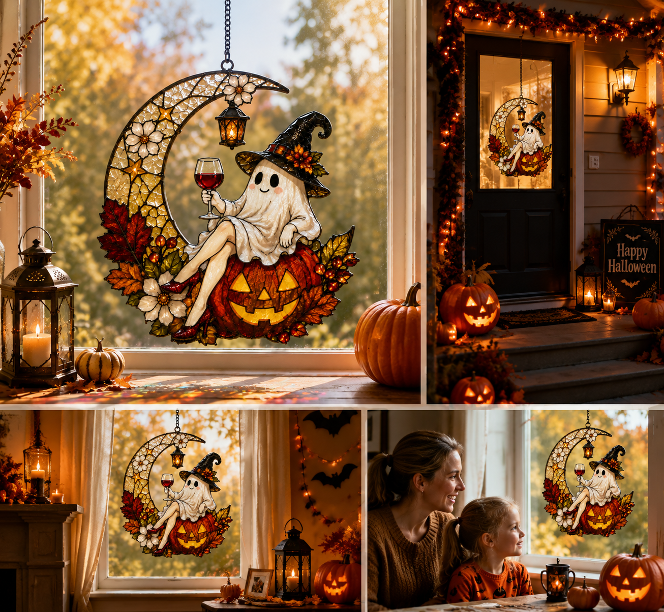 ⏰LIMITED TIME 49% OFF!🔥Cute Halloween Ghost Window Hanging Decoration