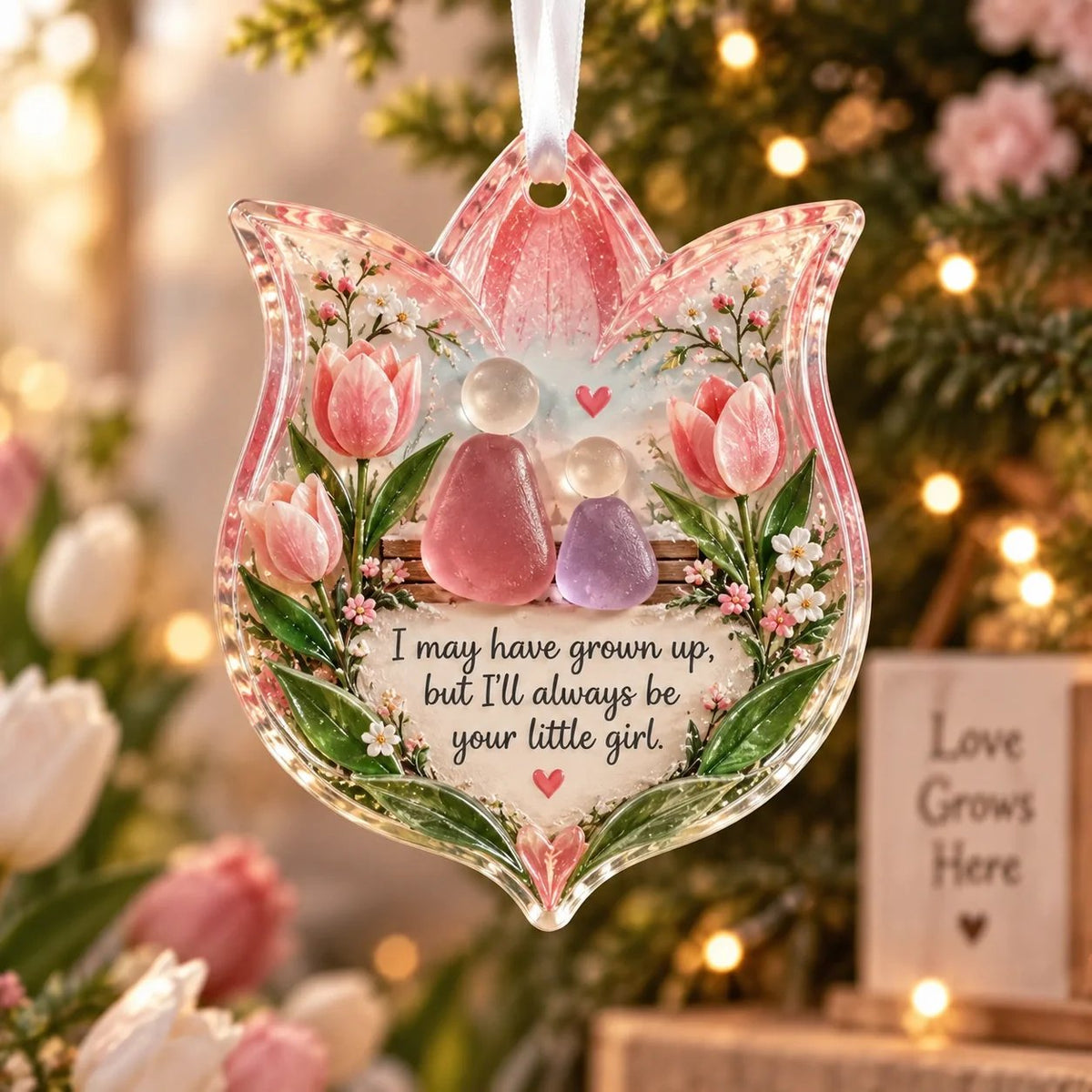 🎅 🎅2026 Christmas Gift 50% Off--🌸 Floral Christmas Ornament – Heartfelt Holiday Keepsake for Loved Ones
