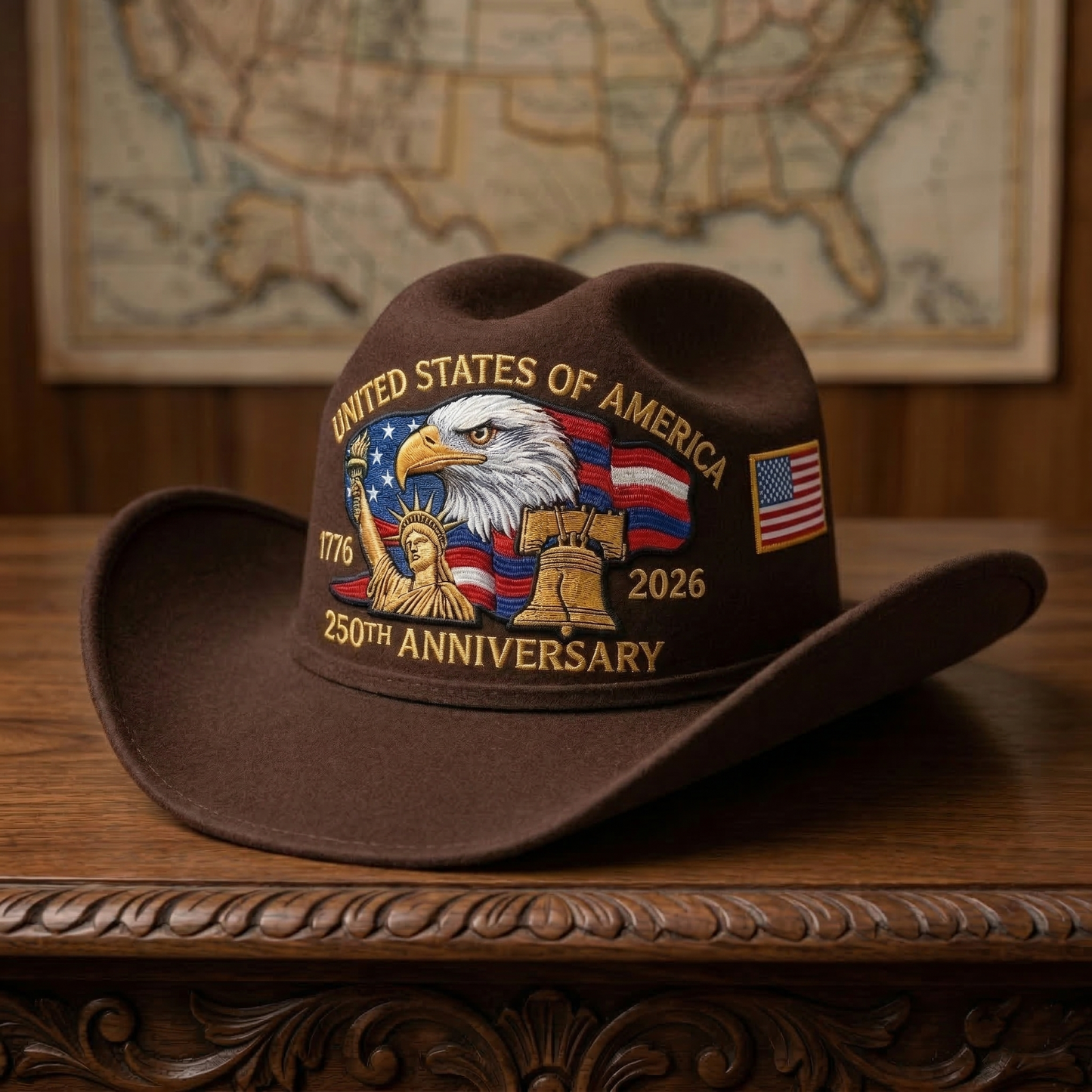 ⚡️250 Years Later — Still Standing™ Patriotic Cowboy Hat
