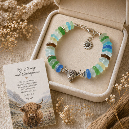 🔥🔥50% Off Last Day - 🩵 Sea Glass Blessing Bracelet