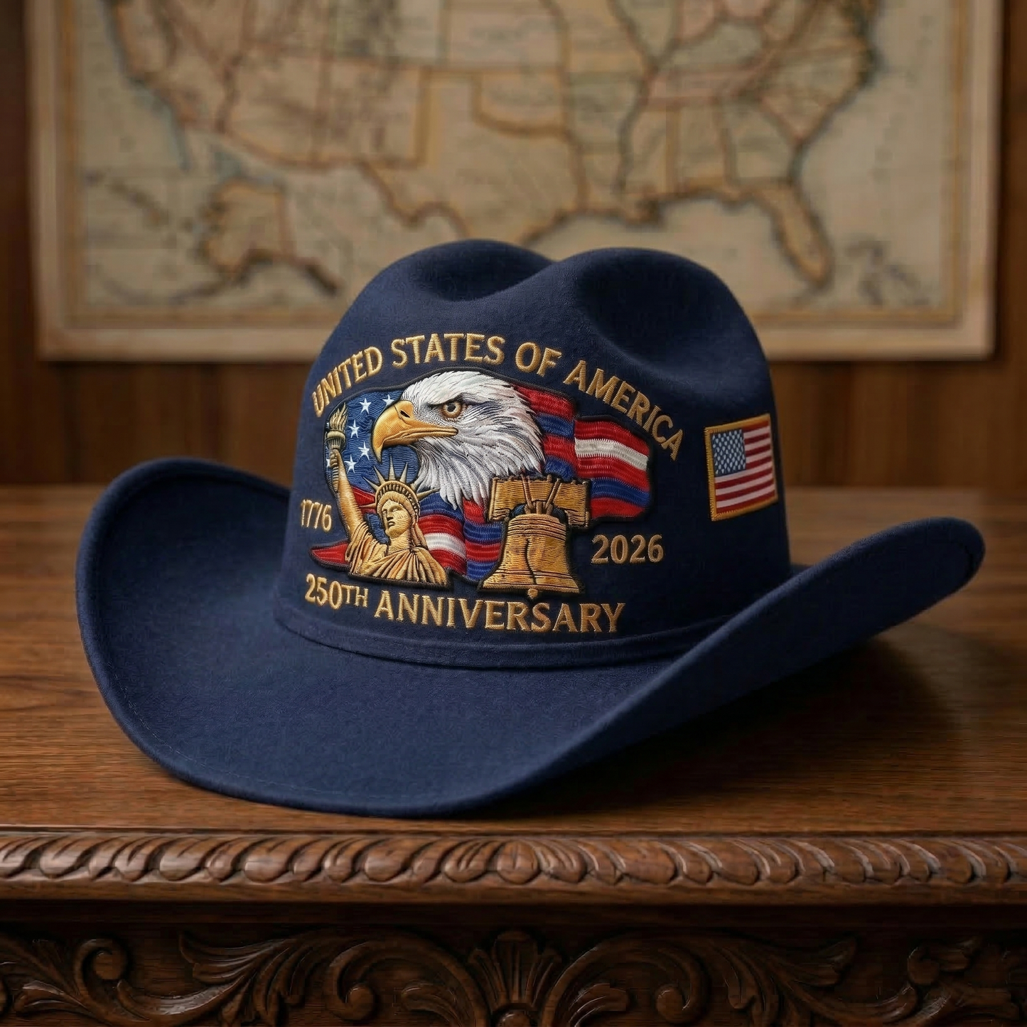 ⚡️250 Years Later — Still Standing™ Patriotic Cowboy Hat