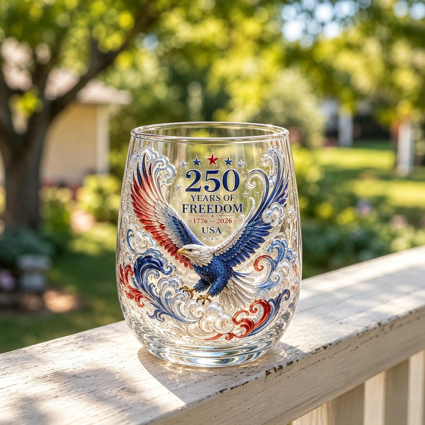 🦅🦅Limited Edition 2026 USA 250 Years of Freedom Eagle Glass