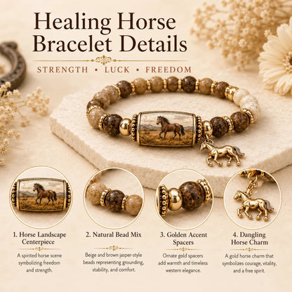 🎅 2026 Christmas Gift 50% Off--🔥Limited Edition🐎 Western Horse Guardian Crystal Bracelet👍