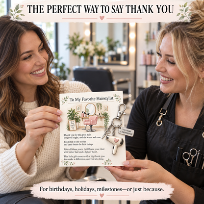 ✨ The "You Make a Difference" Appreciation Gift Set – Keychain & Greeting Card ✨