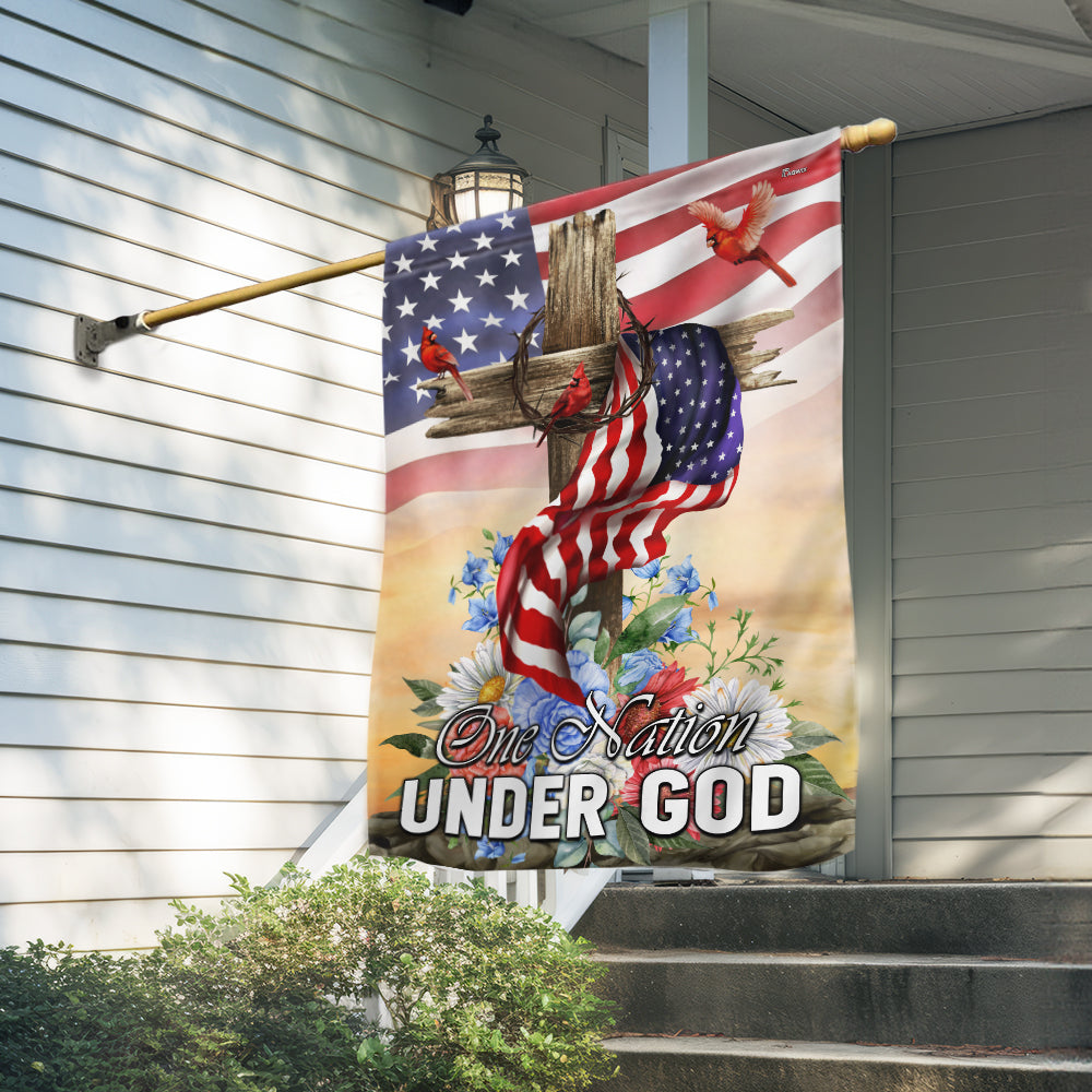 ❤️Flagwix American Flag - Patriotic One Nation Under God Flag