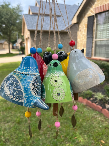 🐦Hand-Painted Ceramic Bird wind Chimes (Handmade by Jordan Maynard®)-Buy 2 Free Shipping