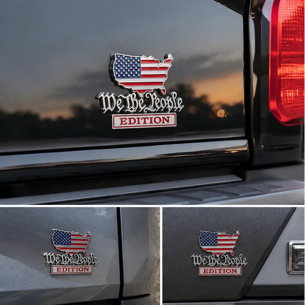 🔥Summer Sale 49% OFF🔥We The People Patriot Flag Edition Car Emblem Metal Badge