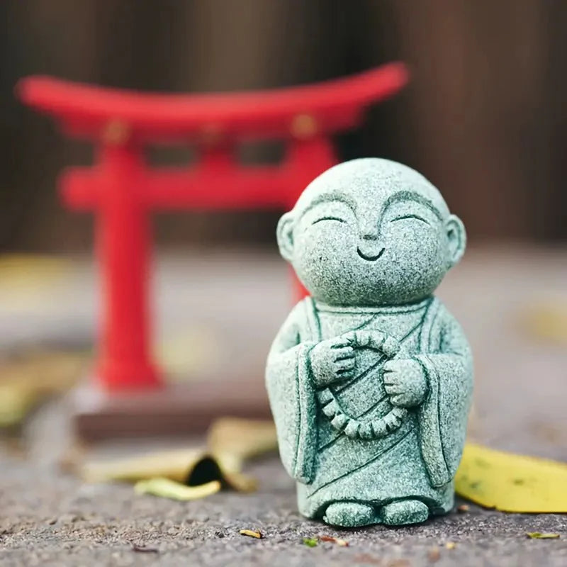 🧘🧘Summer Sale 50% OFF🔥Handcrafted Mini Stone Zen Jizo Statue