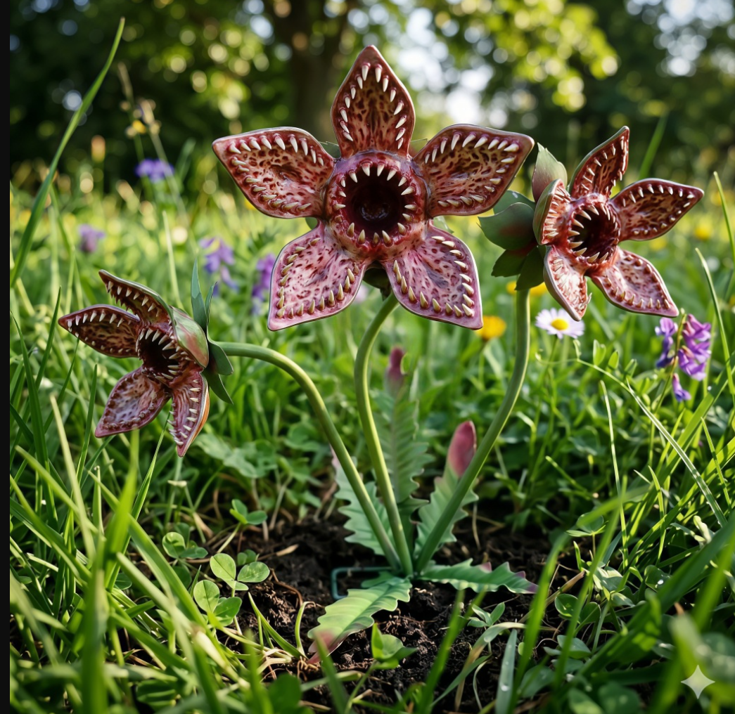 🌿🌿Monster Bloom Garden Stake