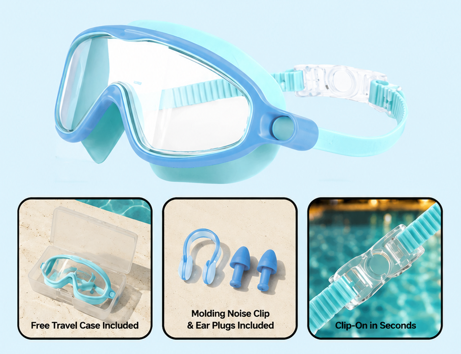 🏊  TibaToes™ Kids Swim Goggles Collection