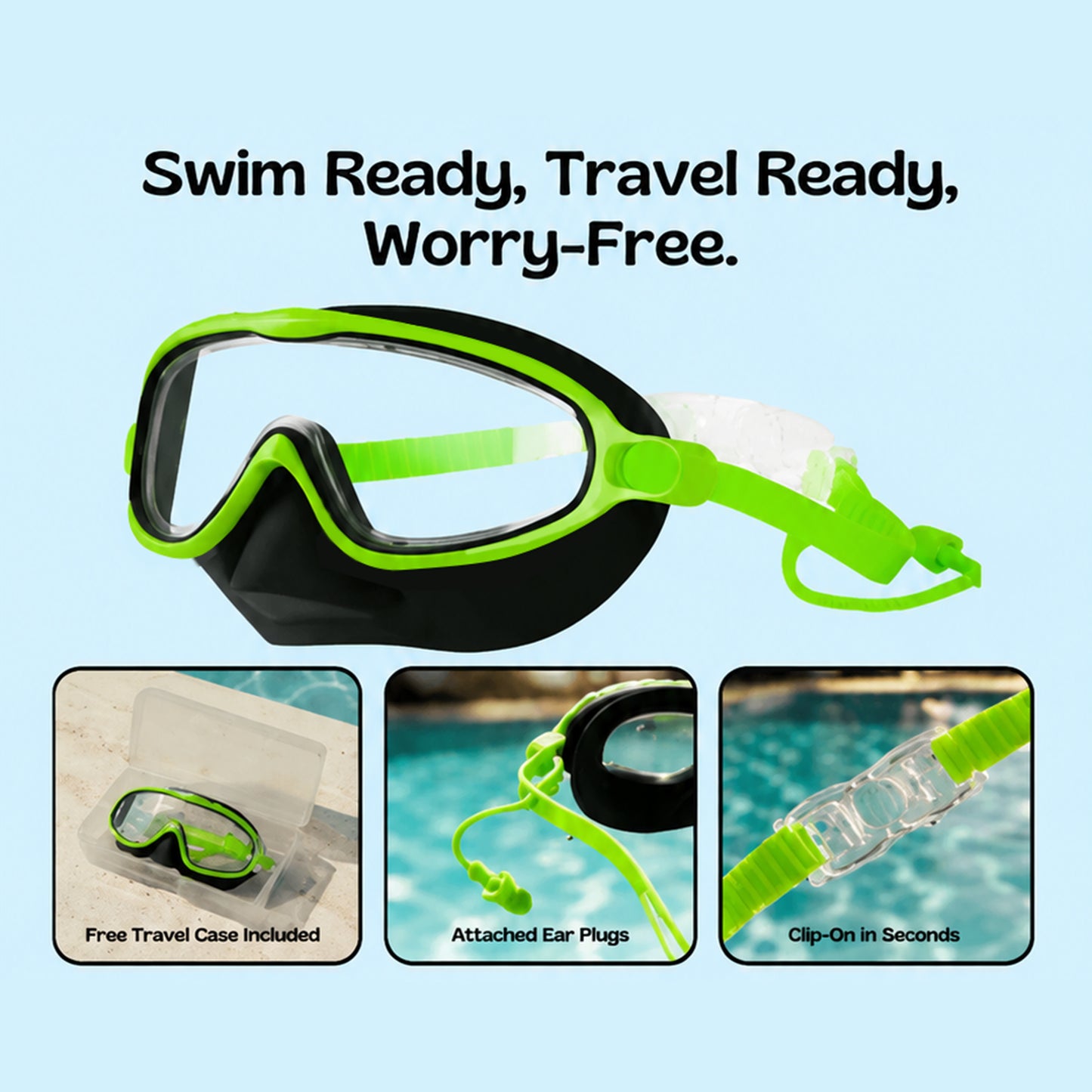 🏊  TibaToes™ Kids Swim Goggles Collection