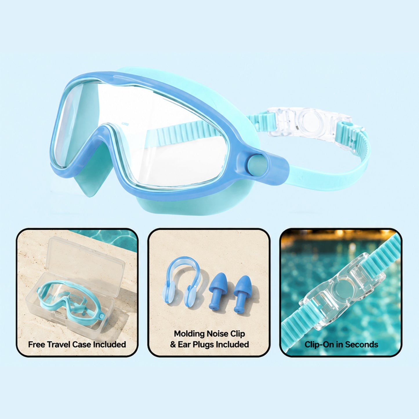 🏊  TibaToes™ Kids Swim Goggles Collection