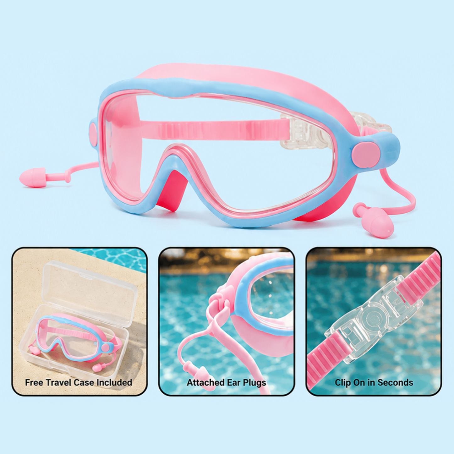 🏊  TibaToes™ Kids Swim Goggles Collection