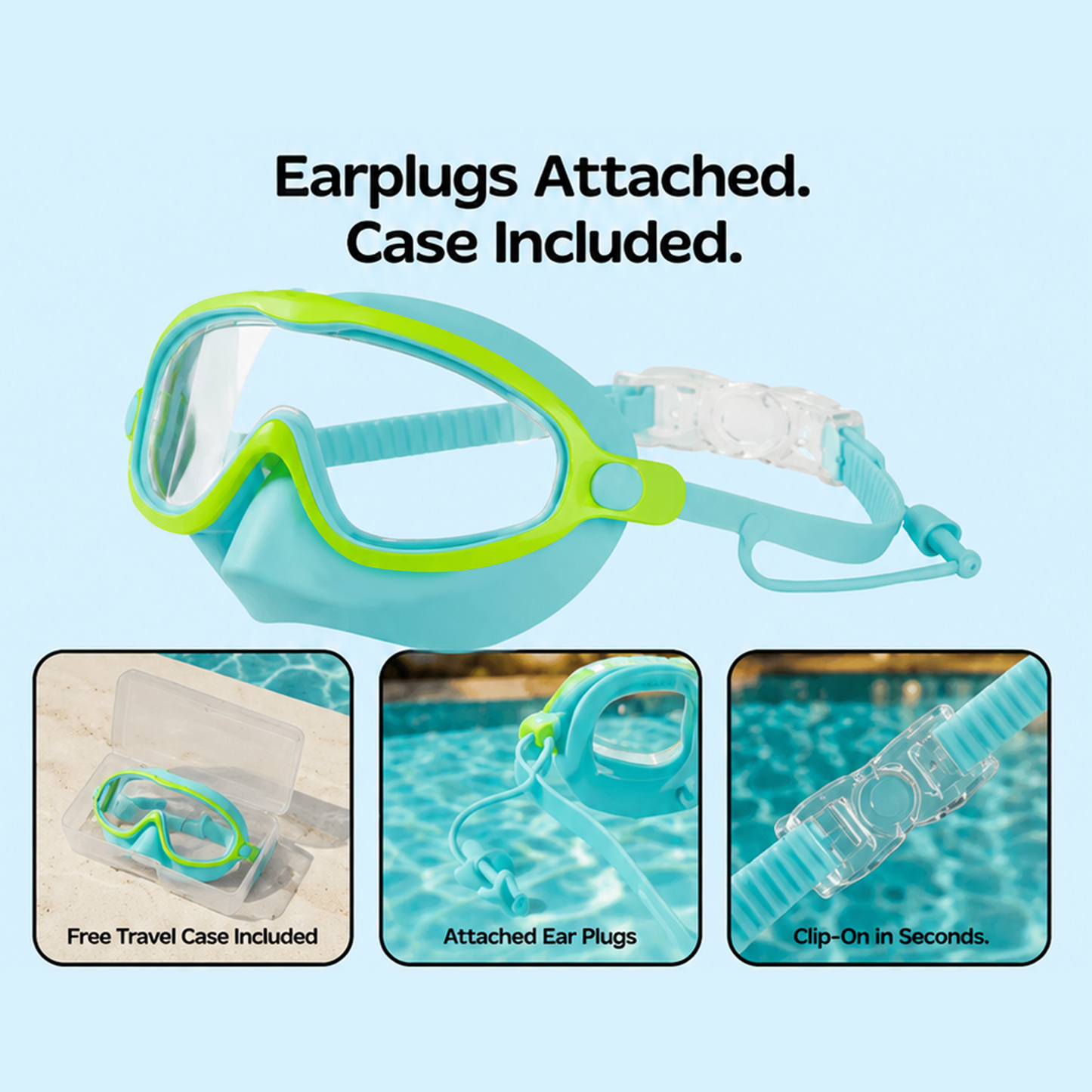 🏊  TibaToes™ Kids Swim Goggles Collection