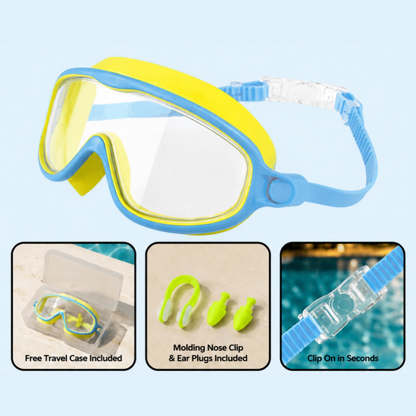 🏊  TibaToes™ Kids Swim Goggles Collection