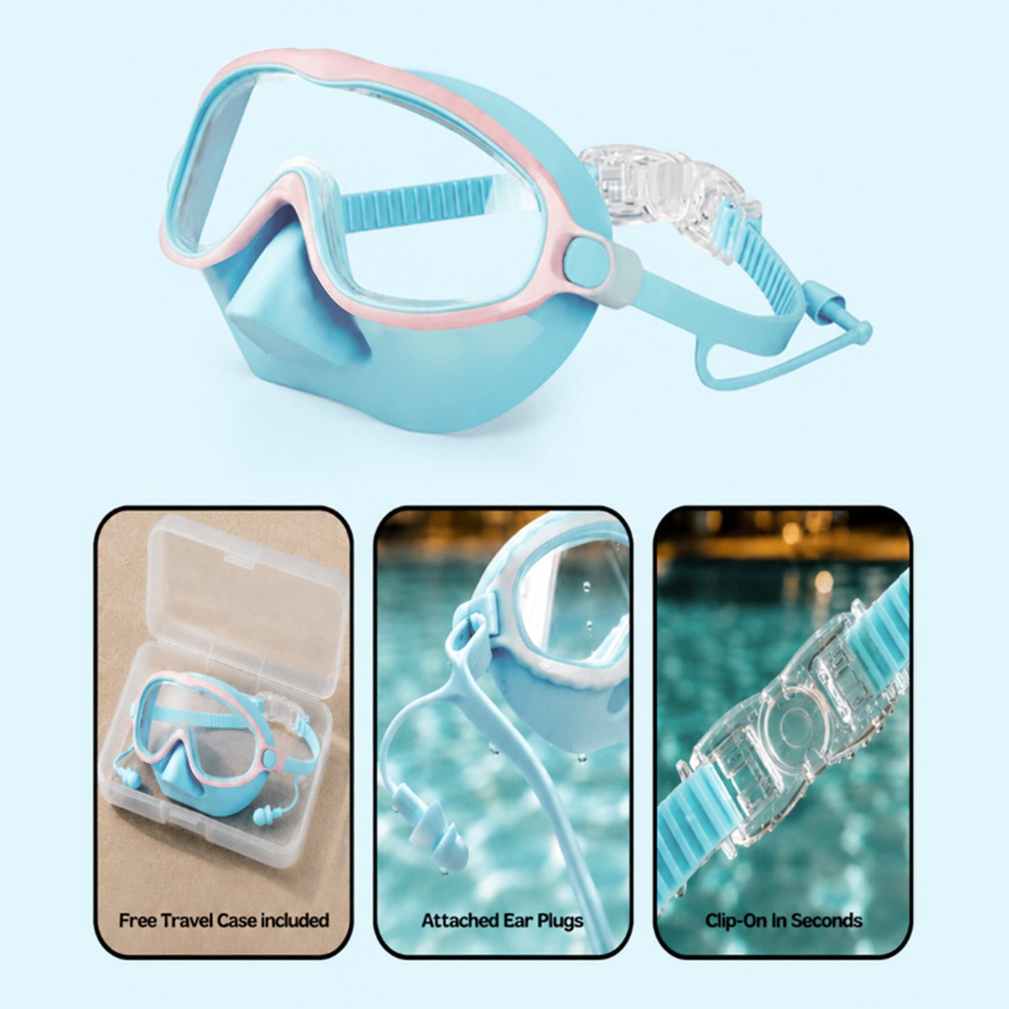 🏊  TibaToes™ Kids Swim Goggles Collection