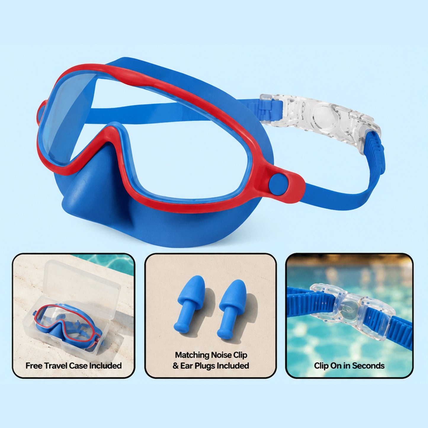 🏊  TibaToes™ Kids Swim Goggles Collection