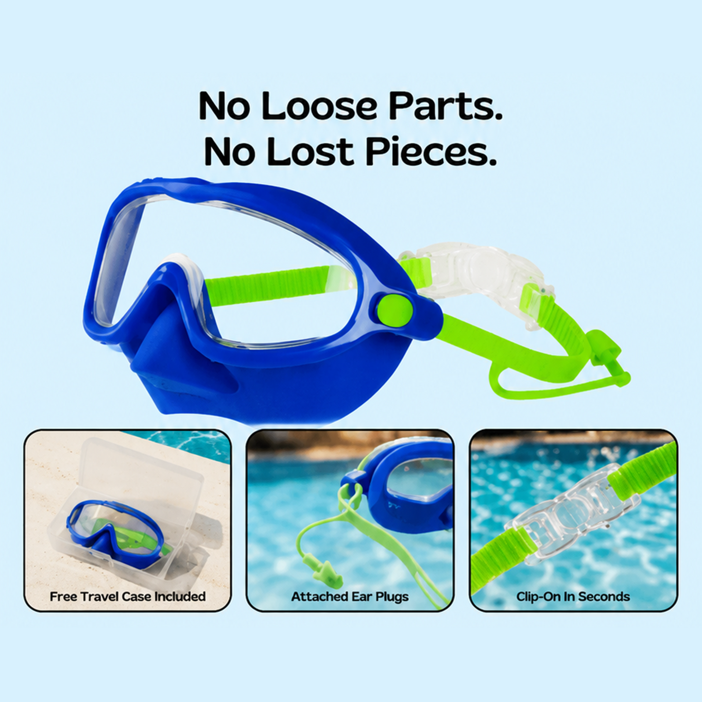 🏊  TibaToes™ Kids Swim Goggles Collection
