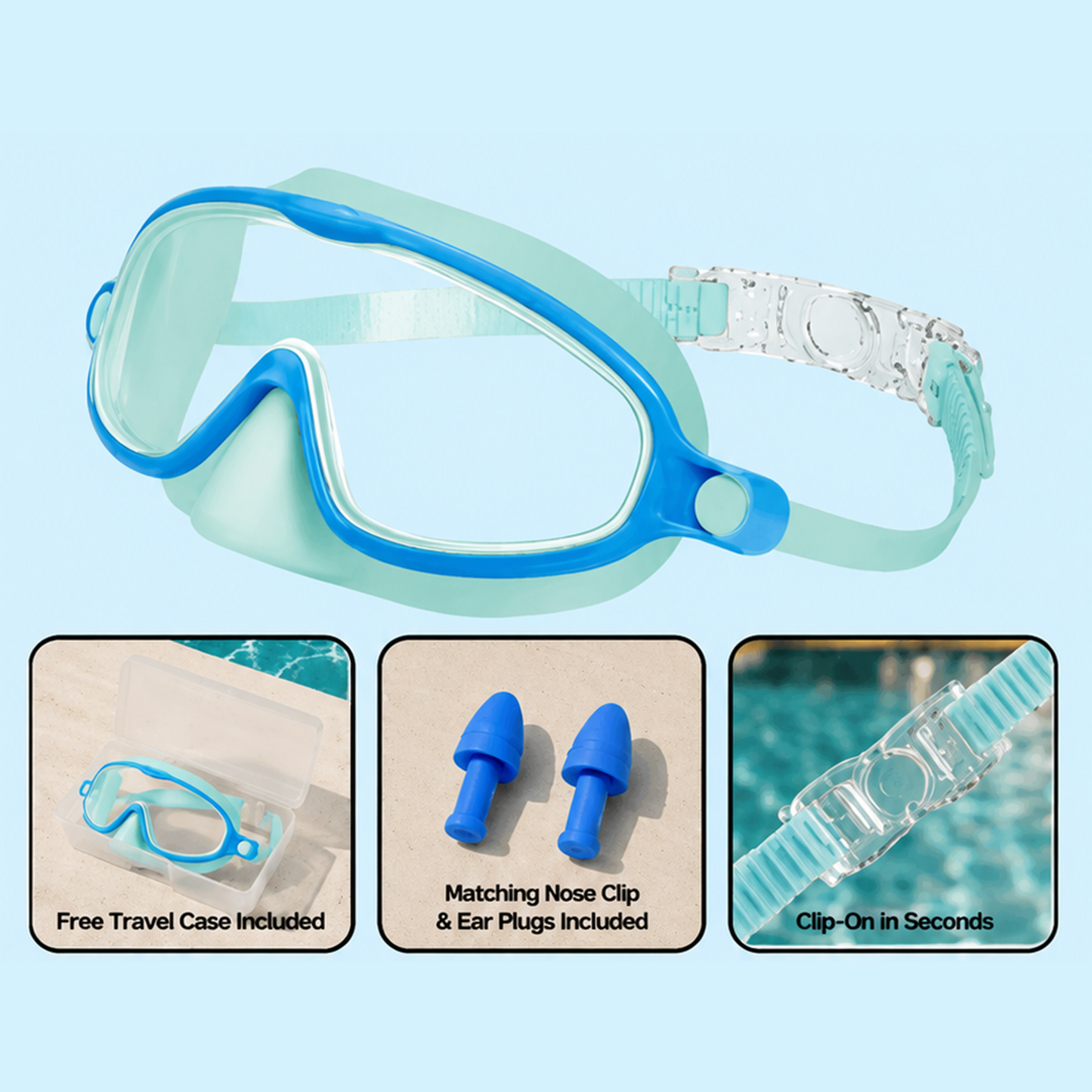 🏊  TibaToes™ Kids Swim Goggles Collection