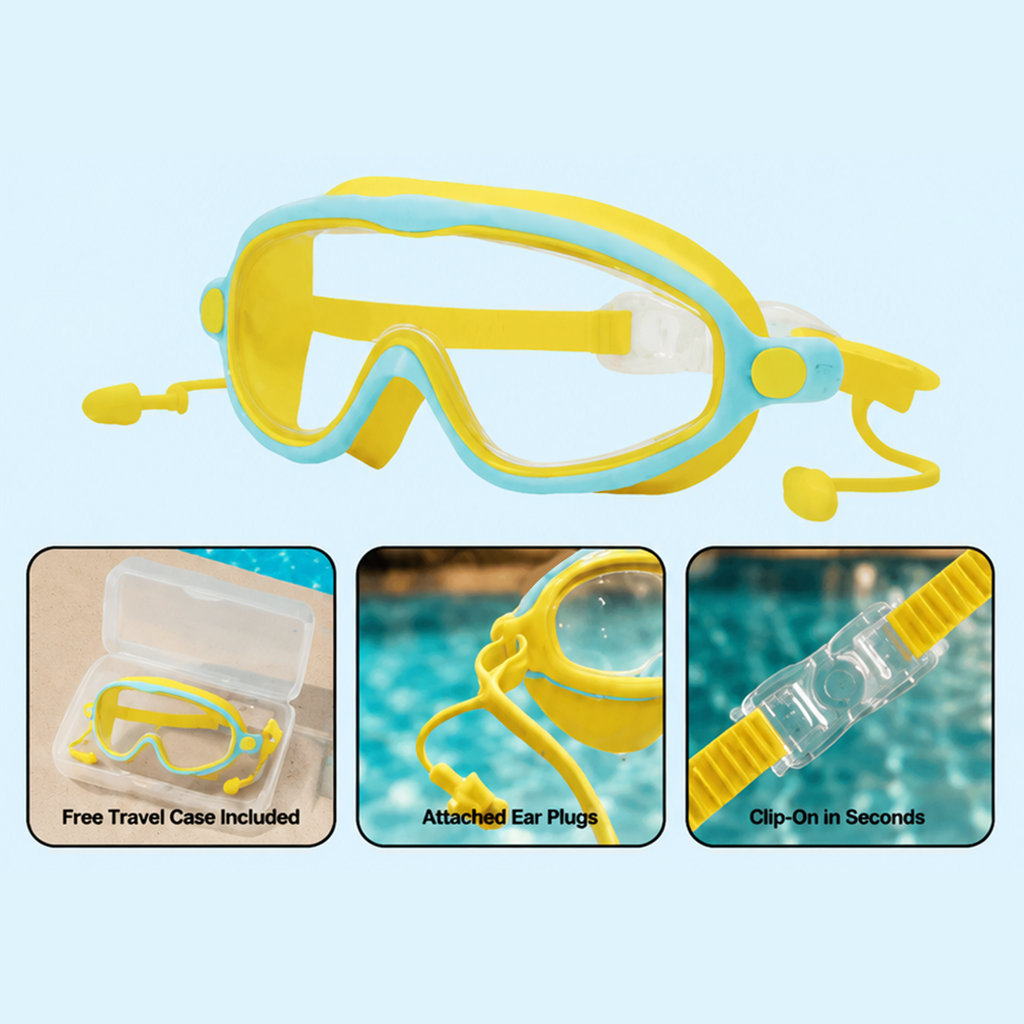 🏊  TibaToes™ Kids Swim Goggles Collection